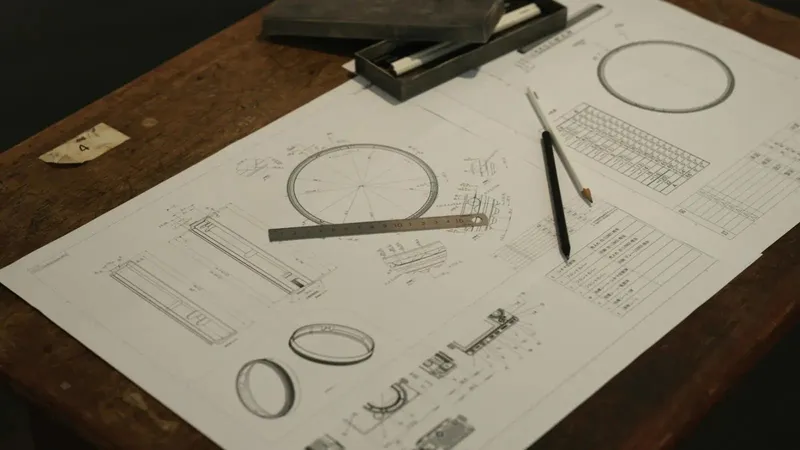 A perfectly drawn blueprint, representing being addicted to preparation.