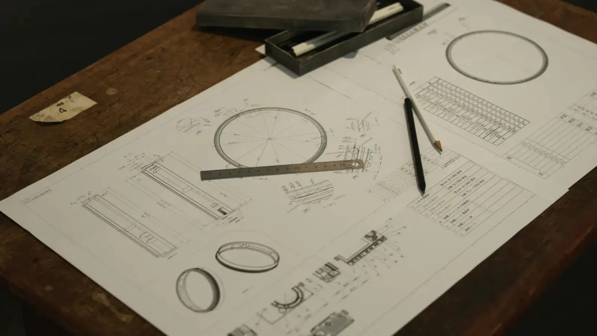 A perfectly drawn blueprint, representing being addicted to preparation.