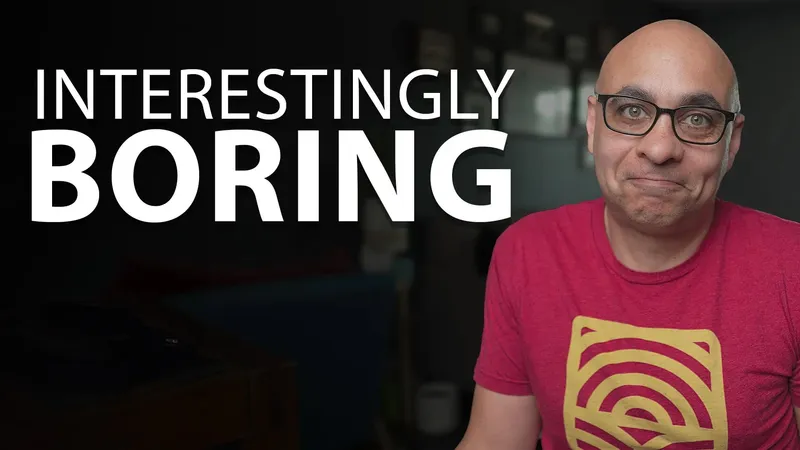 Picture of a man unsure if he's interesting or boring