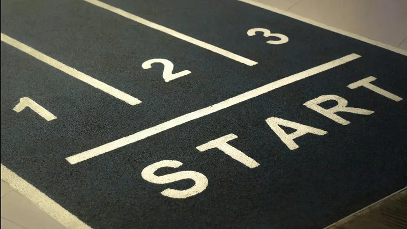 Track and Field Starting Line