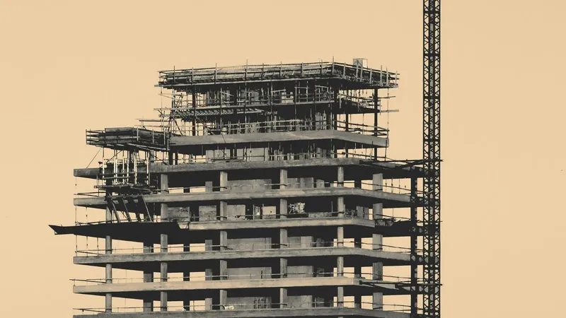 Old building under construction