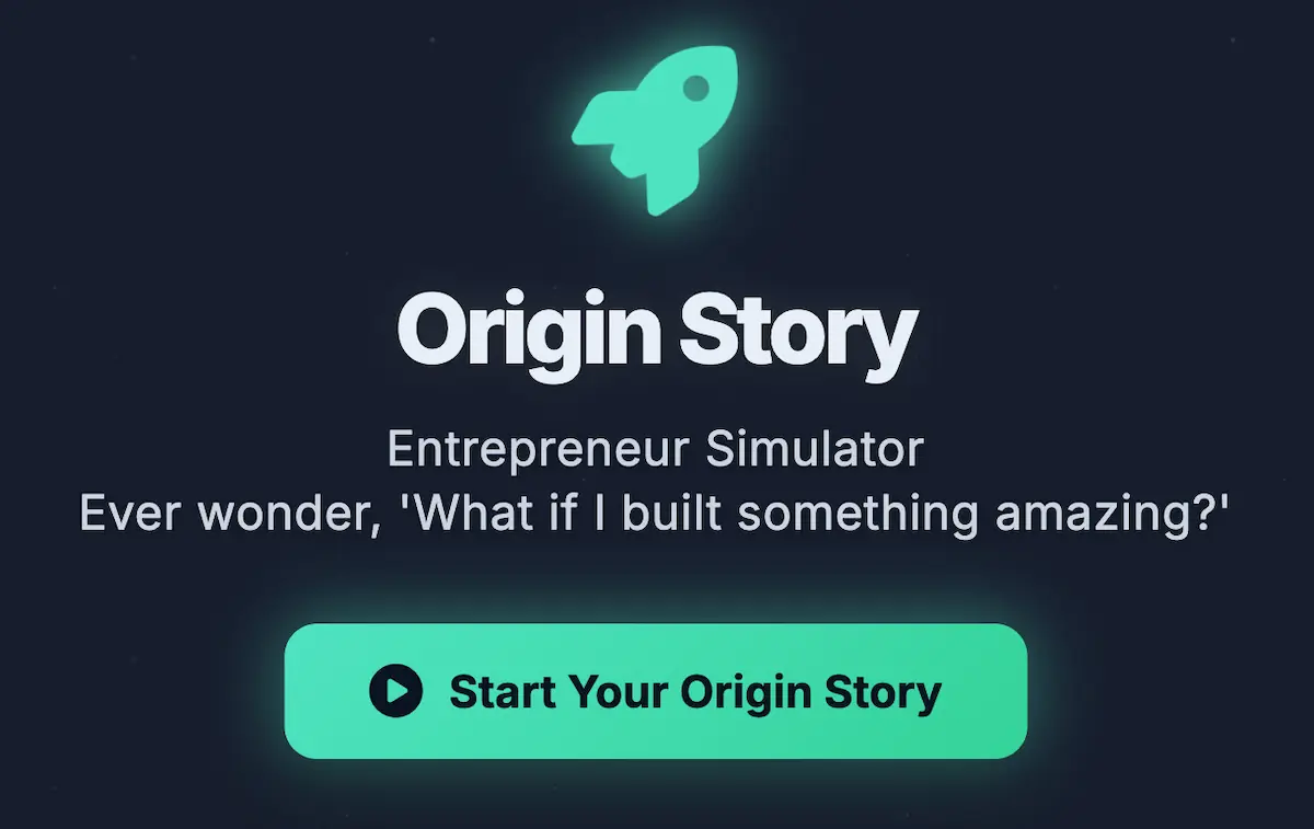 Screenshot of The Entrepreneur Simulator for decision-making practice.
